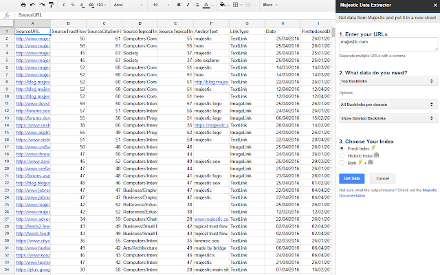 Plugin di Google Sheets